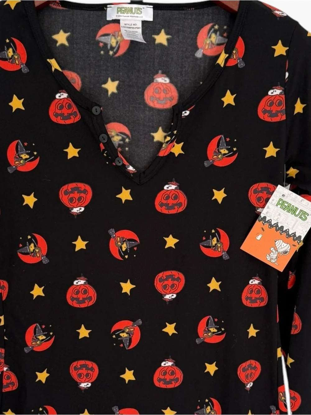 NWT PEANUTS Halloween Romper, Medium